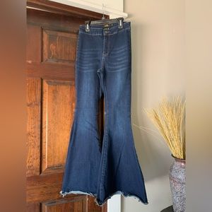Ladies Sz 4 high rise flare jeans by L&B